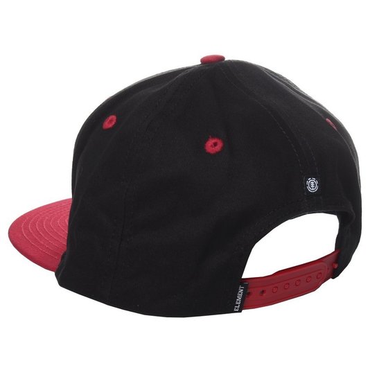 Boné Element Knustem Class R Preto/Vermelho