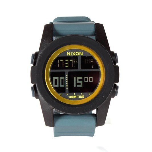 Relogio Nixon Unit Tide Preto/Cinza