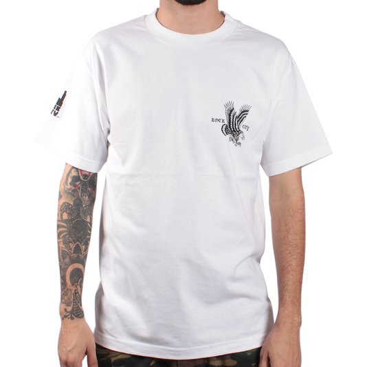 Camiseta Rock City Marchioro Aguia Imp. Branco