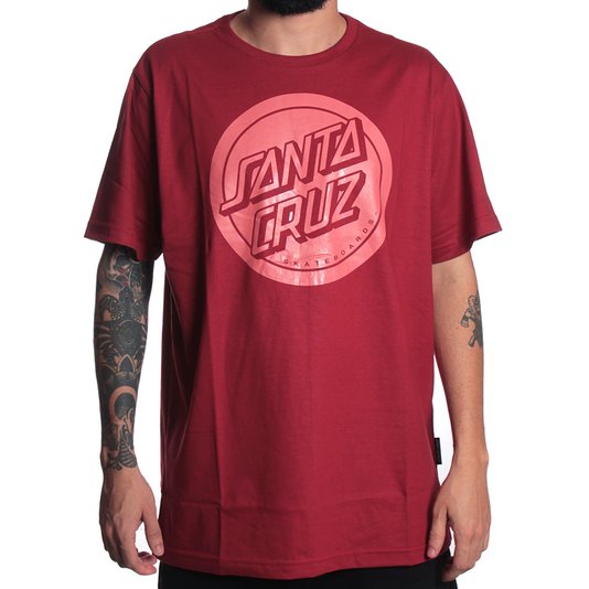 Camiseta Santa Cruz Reverse Dot Bordo