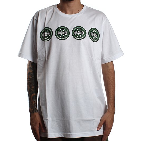 Camiseta Independent Quatro Multi Branco/Verde