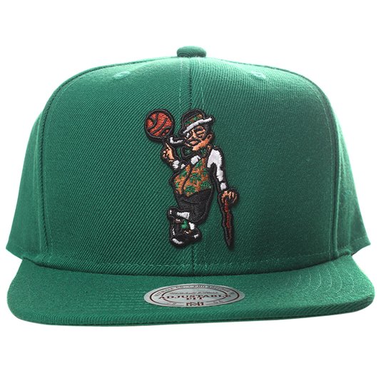 Boné Mitchell & Ness Boston Celtics Mascote Verde