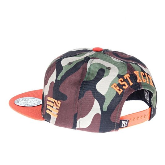 Bone Thug Nine Tn Woodland Camuflado/Laranja