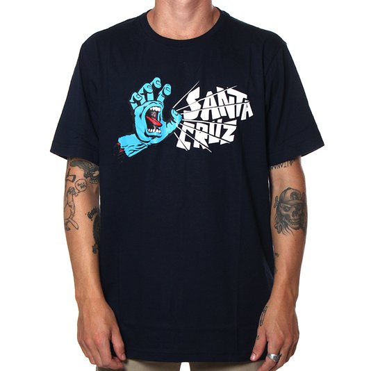 Camiseta Santa Cruz Scream Azul Marinho