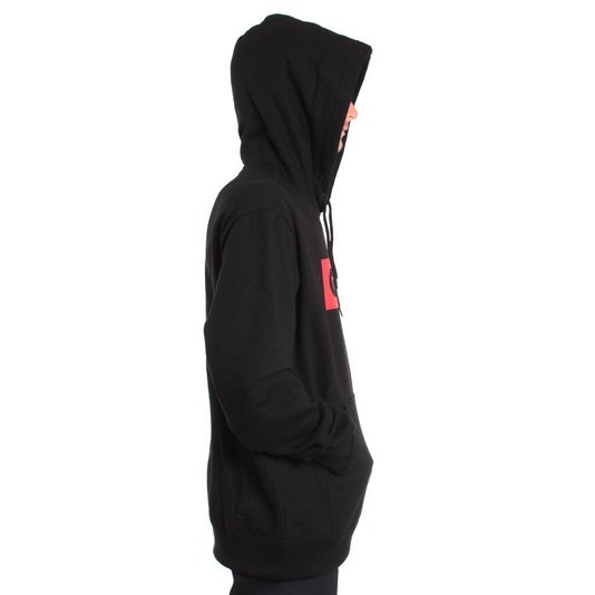 Moletom Globe Red Logo Preto