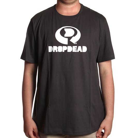 Camiseta Dropdead Big Drop Logo Chumbo
