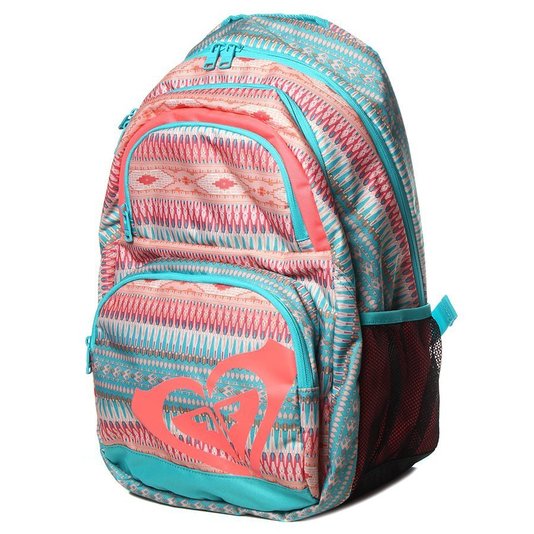 Mochila Roxy Shadow Dream Bluebird Azul Claro/Rosa