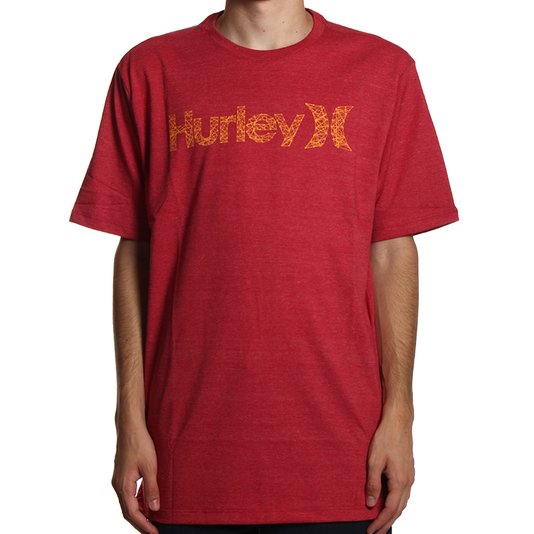 Camiseta Hurley O&O Vermelho Mescla