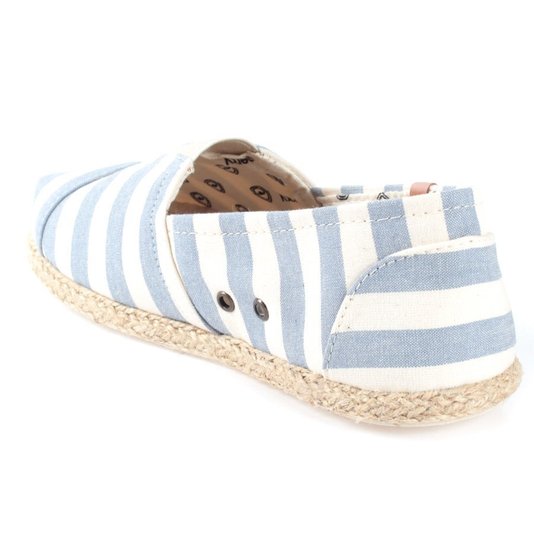 Alpargata Perky Navy Juta Creme/Azul