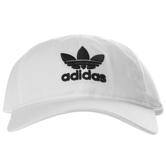 Boné Adidas Trefoil Logo Aba Curva Branco