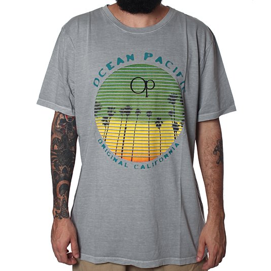 Camiseta Ocean Pacific Original Cali Cinza
