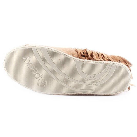 Alpargata Perky Flecos Camel Corda Khaki