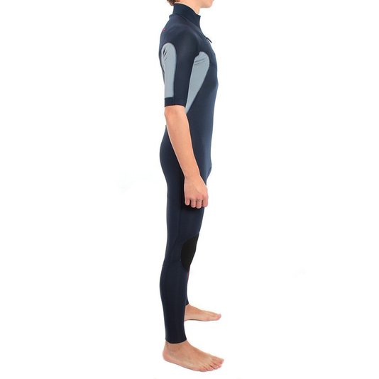 Long John Rip Curl C/Z Aggro Manga Curta 2.2 Azul Marinho