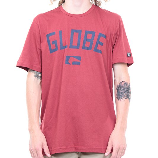 Camiseta Globe Basica Know  Vermelho