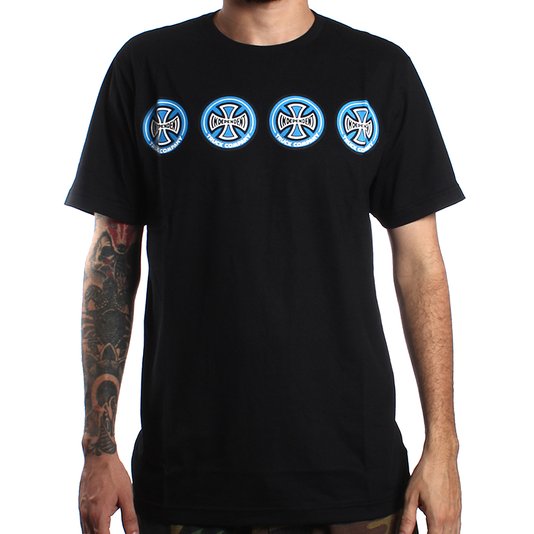 Camiseta Independent Quatro Multi Preto/Azul