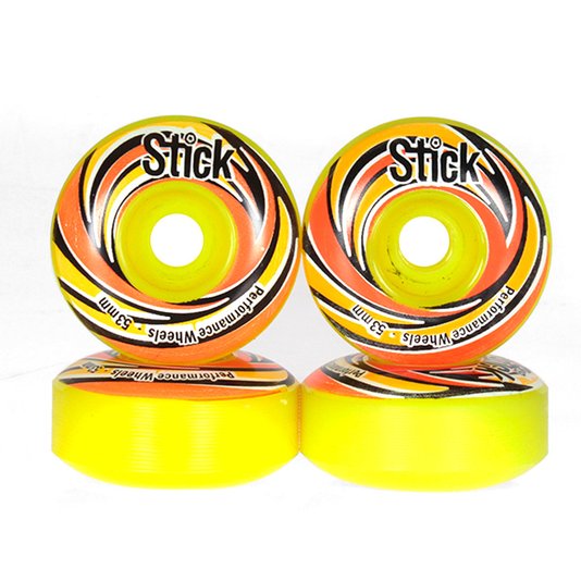 Roda Stick Performance 98A Amarelo