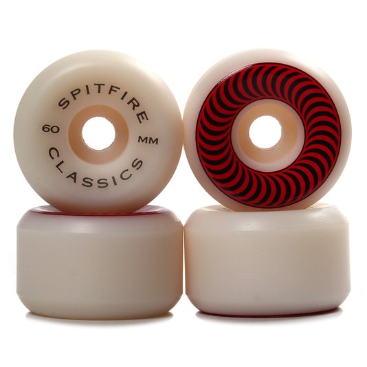 Roda SpitFire Classics Branco/Vermelho