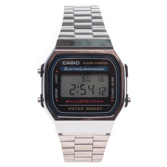 Relógio Casio Vintage A168WA-1WDF Prata