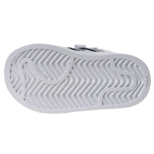 Tênis Adidas Superstar CF Infantil Branco/Preto