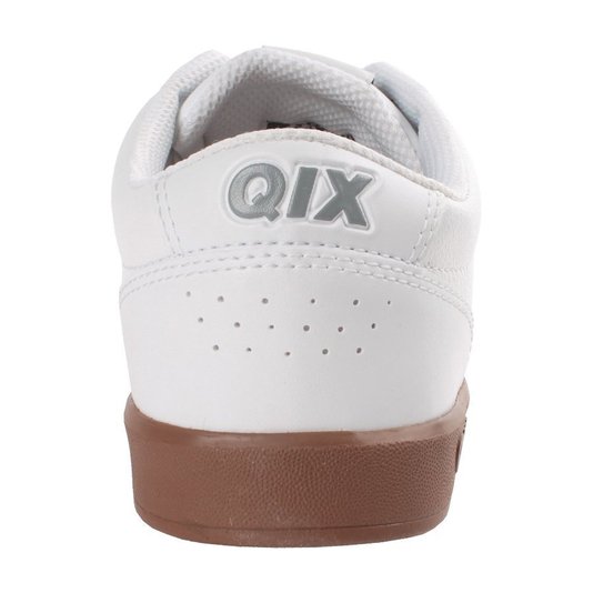 Tênis Qix Base Branco/Marrom