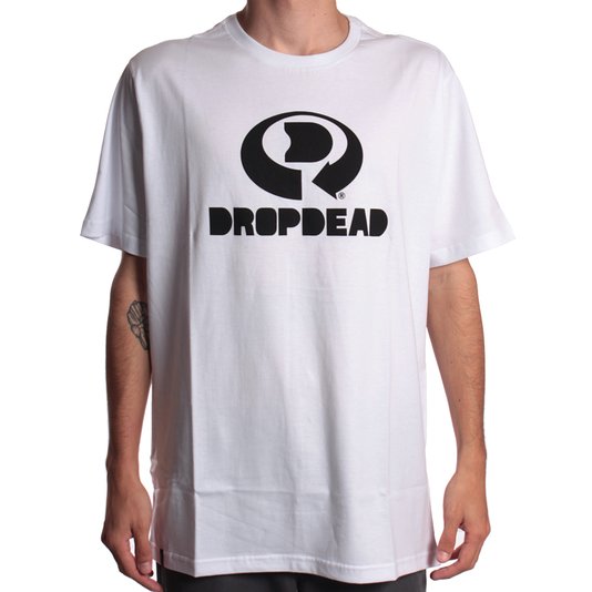 Camiseta Drop Dead Logo Branco