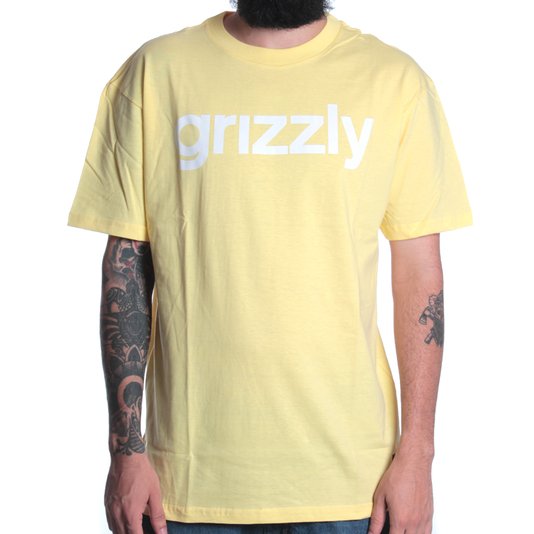 Camiseta Grizzly Lowercase Logo Amarelo