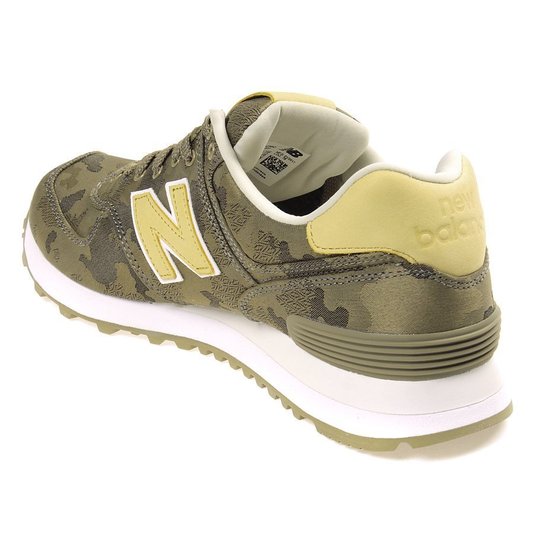 Tênis New Balance 574 Classics Tradicional Verde/Camuflado