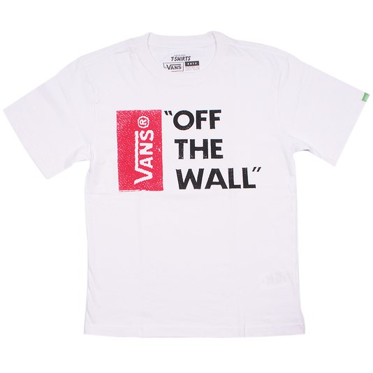 Camiseta Vans Off The Wall Juv. Branco