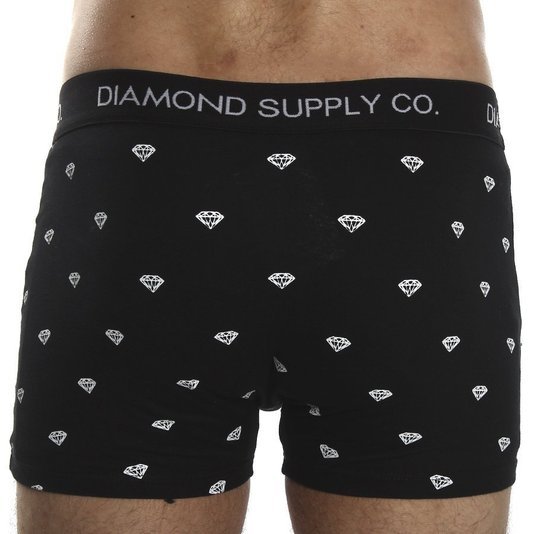 Cueca Boxer Diamond Brilliant Briefs Preto
