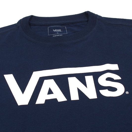 Camiseta Vans Classic Infantil Azul Marinho