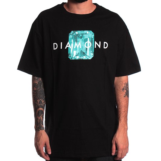 Camiseta Diamond Esmerald Cut Preto