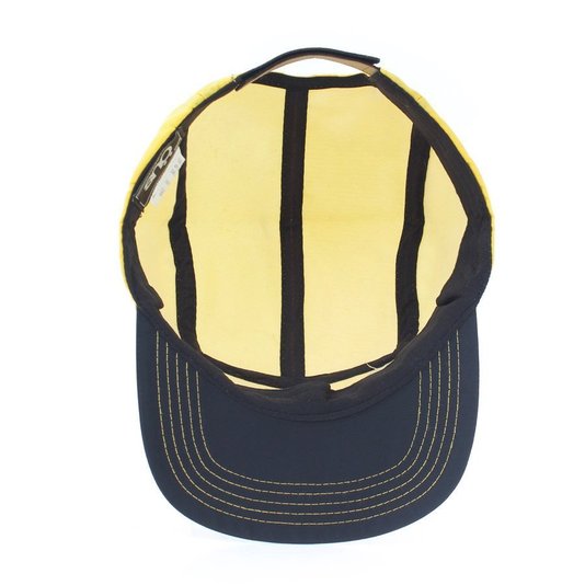Boné Ous 5 Paineis Nylon Amarelo/Preto