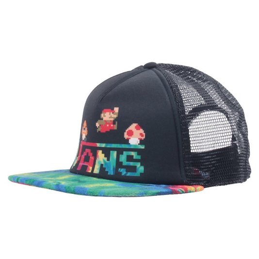 Bone Vans Nintendo Trucker Preto/Tie Dye