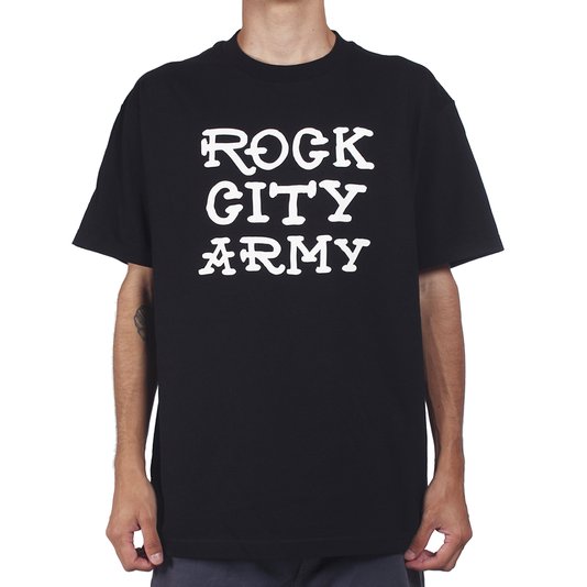 Camiseta Rock City Big Army Preto