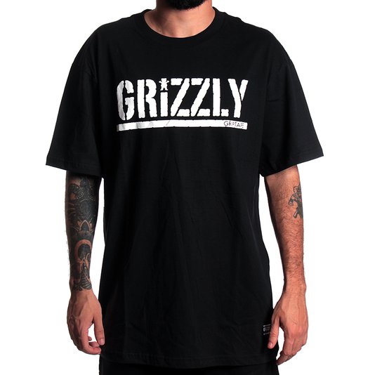Camiseta Grizzly Og Stamp Logo Preto