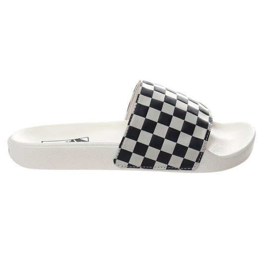 Chinelo Vans Slide-on Checkerboard Branco/Preto