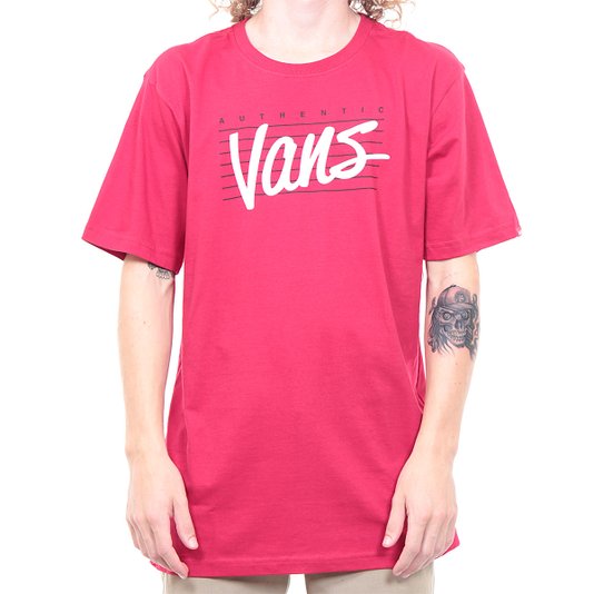Camiseta Vans Authentic Vans  Vermelho