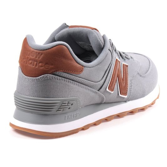 Tênis New Balance 574 Traditionnels Cinza/Marrom