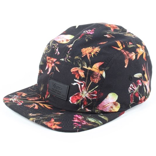 Bone Vans Davis 5 Panel Floral Preto