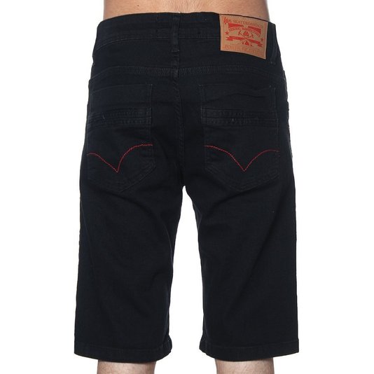 Bermuda Live Basic Jeans Preto