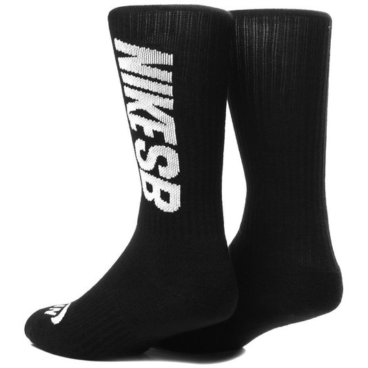 Meia Nike SB Pack 3 Crew Socks Preto 