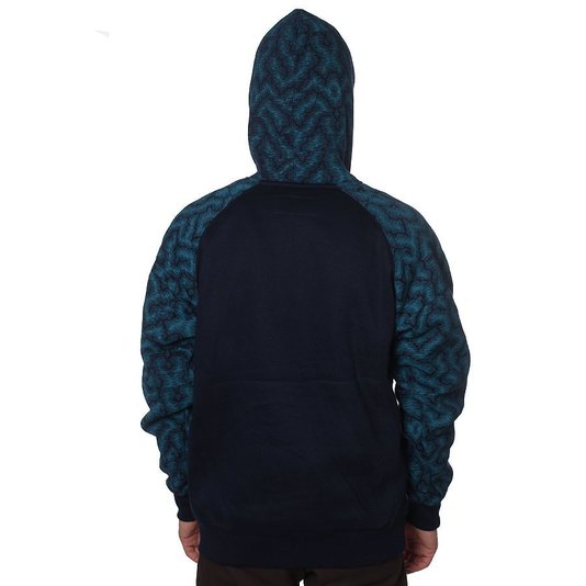 Moletom O´neill Air Mountains Raglan Azul Marinho