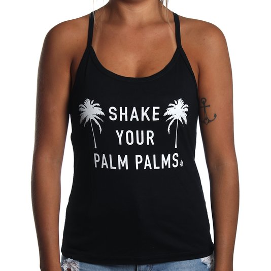 Regata Volcom Palm Palms Preto
