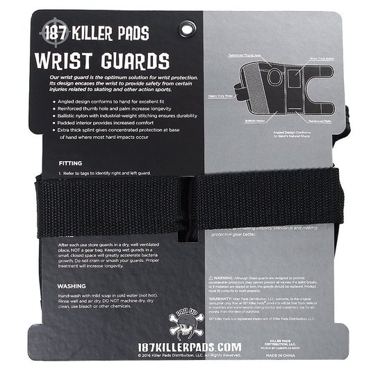 Wrist Guard 187 Killer Pads Preto/Preto