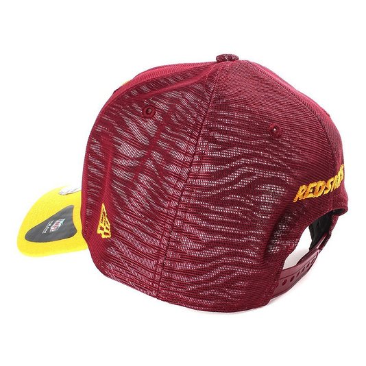 BONÉ NEW ERA 940 INSIDE WASRED VERMELHO/AMARELO