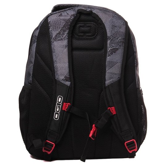 Mochila Ogio Tribune Patchwork Cinza/Vermelho