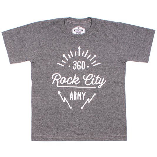 Camiseta Rock City 360 Inf. Chumbo Mescla