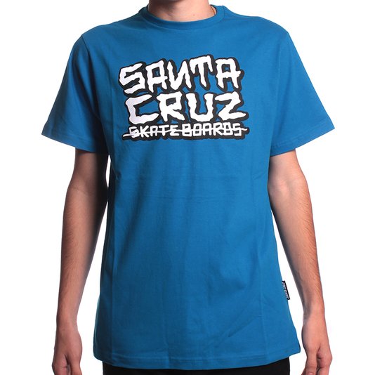 Camiseta Santa Cruz Juvenil Letters Azul
