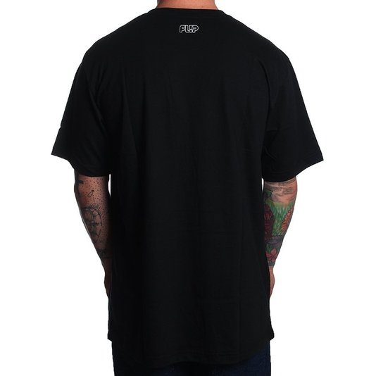 Camiseta Flip Torn Nfon Rasta Preto