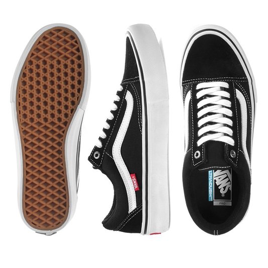 Tênis Vans Old Skool Pro Preto/Branco